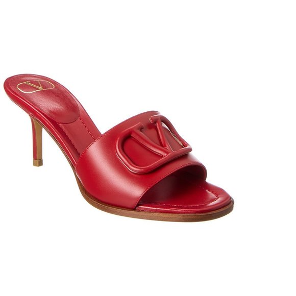 Valentino Shoes - Valentino VLogo 65 Leather Sandal